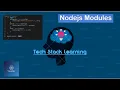 Node js Section 7 Modules NodeJS Beginners Simple Tutorials Easy Learning