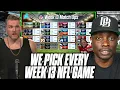 Pat McAfee Darius Butler Pick EVERY Week 13 NFL Game
