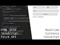 ASMR Coding - JavaScript real-time currency converter Fetch API
