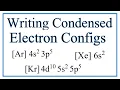 Writing Electron Configurations