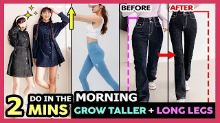 Download 🌞 2 MINS INCREASE HEIGHT MORNING FOR BEGINNER | Easy Stretches to Grow Taller for all ages MP3