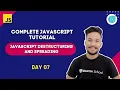 - Introduction to JavaScript Destructuring and Spreading
