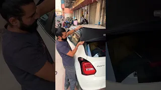 Maruti Suzuki Swift Rooftop Matt Black Wrap Swift Swiftmodified Rooftop Black 