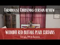 WUBODTI Red Buffalo Plaid Curtains Review Cozy Farmhouse Christmas Home Decor