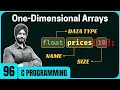 One-Dimensional Arrays in C