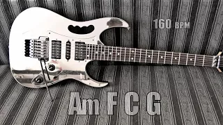 energy hard rock metal guitar backing track a minor