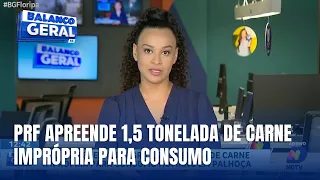PRF apreende 1,5 tonelada de carne imprópria para consumo humano em Palhoça