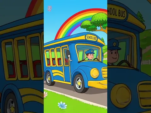 Wheels on the Bus Song for Kids #nurseryrhymes #vehicles #shorts