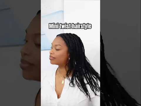 Mini twist hairstyle #minitwists