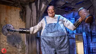 قرر مجموعة من الأصدقاء المبيت في متجر مسكون لكن خرج لهم شبح مجنون ملخص فيلم بالدارجة 