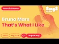 Download Lagu That's What I Like - Bruno Mars (Acoustic Karaoke)