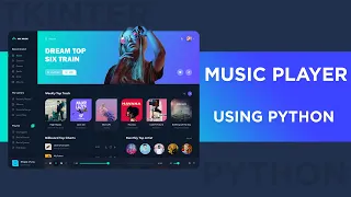 How to create a music player using python Package used tkinter and pygame