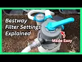 Bestway Filter Settings How to Backwash