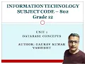 Grade XII Information Technology Code 802 Part 8
