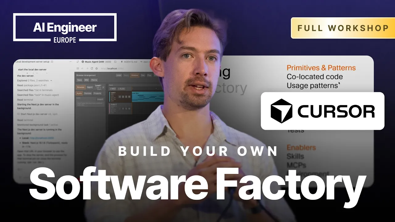 Building your own software factory — Eric Zakariasson, Cursor: video thumbnail