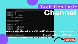 Create and Activate Python Virtual Environment using Command Prompt in Microsoft Windows