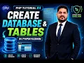 PHP Tutorial for Beginners Create Database Tables in phpMyAdmin Step by Step