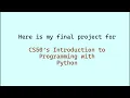 MASTERMIND Final Project CS50 s Introduction to Programming with Python