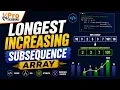 Longest Increasing Subsequence LIS DSA MNC Interview Questions VPro Skills