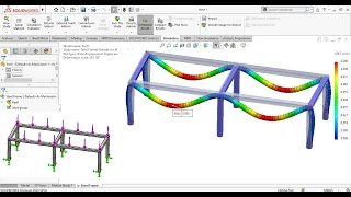 Steel Structure design and analysis Solidworks Simulation - 165