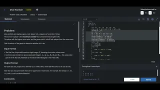 C Dice Number Starters 103 Division 4 Rated Codechef solution