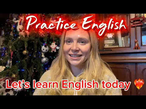 A1 vlogレッスン：Easy 英語リスニング練習 with me // // Christmas vlog //（English after hours）