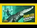 Swimming with a Giant Saltwater Crocodile Fearless Adventures with Jack Randall