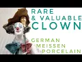 Valuable Clown Meissen porcelain from Germany