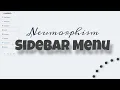 Neumorphism Sidebar Menu with HTML and CSS