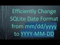 Efficiently Change SQLite Date Format from yyyy to YYYY-MM-DD