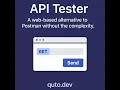 API Tester by Quto dev - A Lightweight Postman Alternative