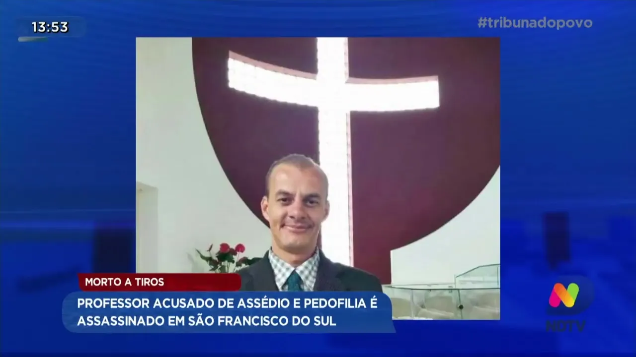 Morto a tiros: professor acusado de assédio e pedofilia é assassinado em São Francisco do Sul