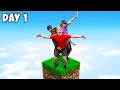I Survived One Block in Minecraft Day 1