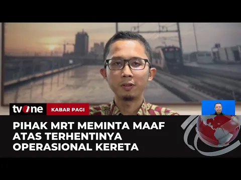 Imbas Crane Jatuh, Pihak MRT Minta Maaf atas Terhentinya Operasional Kereta