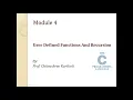 C Programming for Problem Solving-Functions - 1