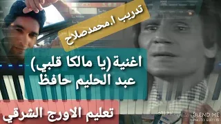 تعليم عزف الاورج  يا مالكا قلبي  عبد الحليم حافظ كرد الدو دندنها