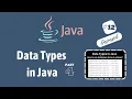 Data Types in Java - Part 4 How to use datatypes in java with demo in eclipse