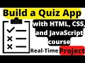 Build a Quiz App with HTML CSS and JavaScript html quiz - tutorial