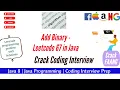 Add Binary - Leetcode 67 Java Facebook Question How to add Binary
