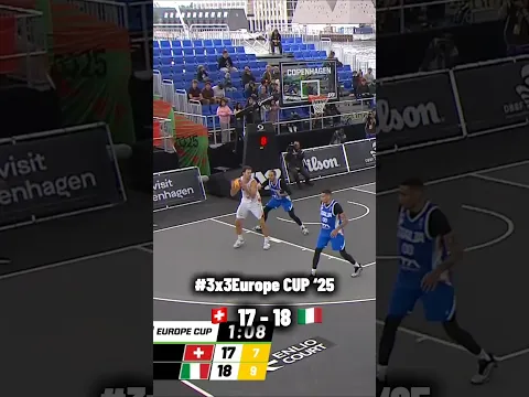 😱 A CHAOTIC finish from the #3x3Europe Cup '25 opener between Italy 🇮🇹 and Switzerland🇨🇭!