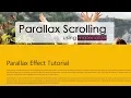 Parallax Scrolling Tutorial using materialize csPoint