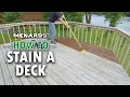 How To Stain a Deck Menards