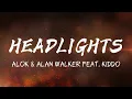 Alok & Alan Walker - Headlights (Lyrics) feat  Kiddo