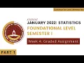 Statistics Part 1 Week 4 Foundation Level Semester 1 IIT Madras Online Degree
