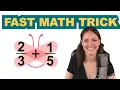 The Butterfly Method - A fast TRICK to Add and Subtract Fractions