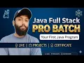 Java First Program With Without IntelliJ Step-by-Step Core Java Day-5