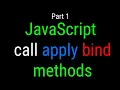 JavaScript call apply and bind methods JavaScript Tutorials for Beginners Part 1
