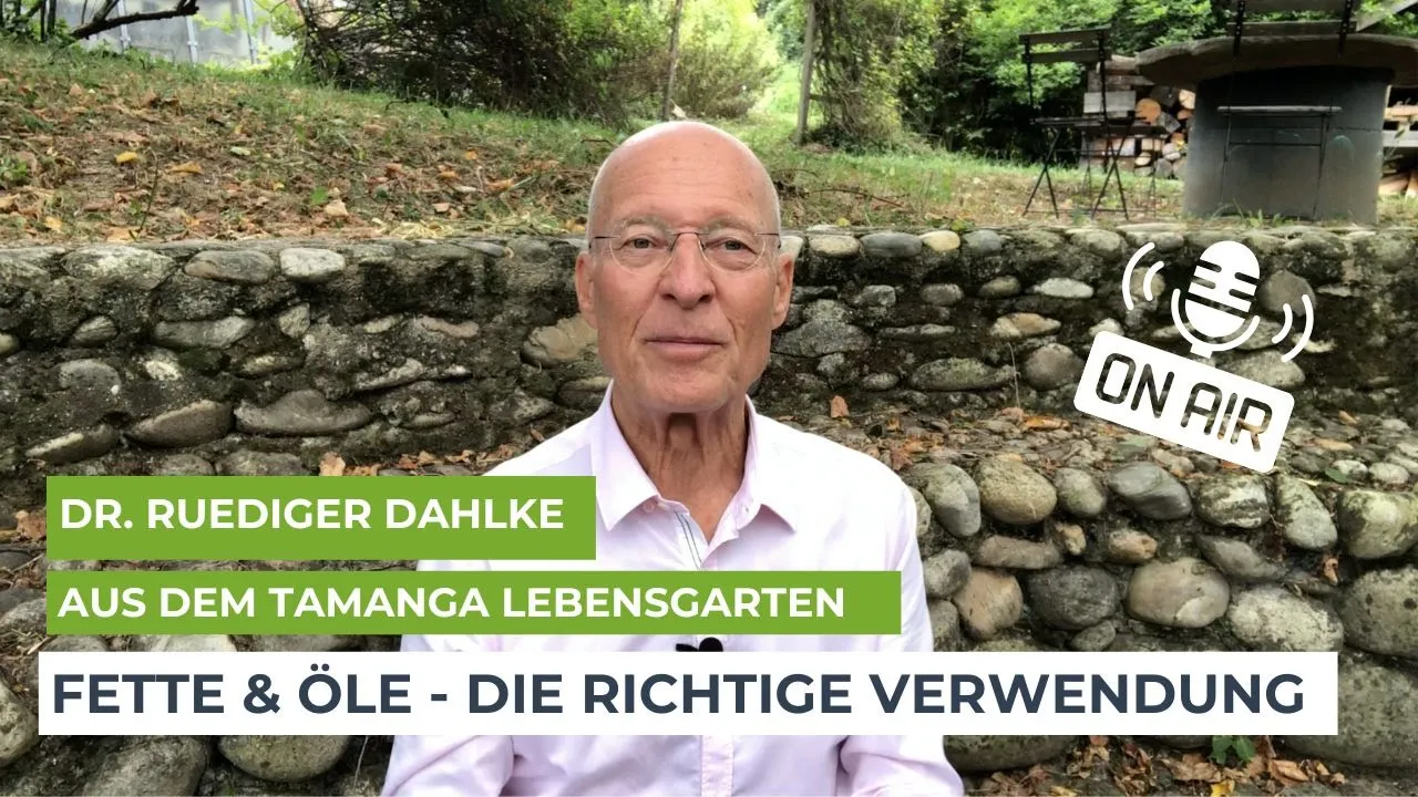 Dr. Ruediger Dahlke erklärt Fette und Öle für Gesundheit mit Tipps zu Kokosöl, Olivenöl und Kürbiskernöl