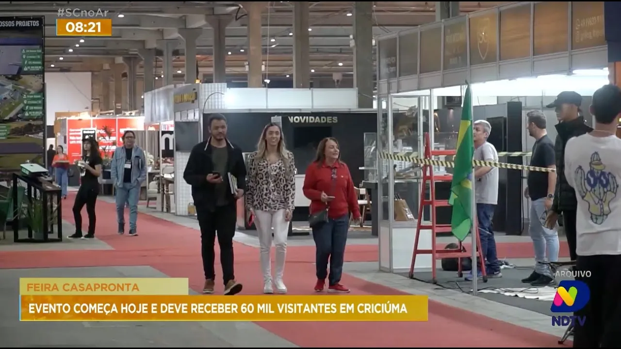 Feira CasaPronta: evento começa nesta quarta e deve receber 60 mil visitantes em Criciúma