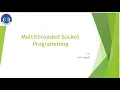 Multithreading in java to implement Multithreaded Server